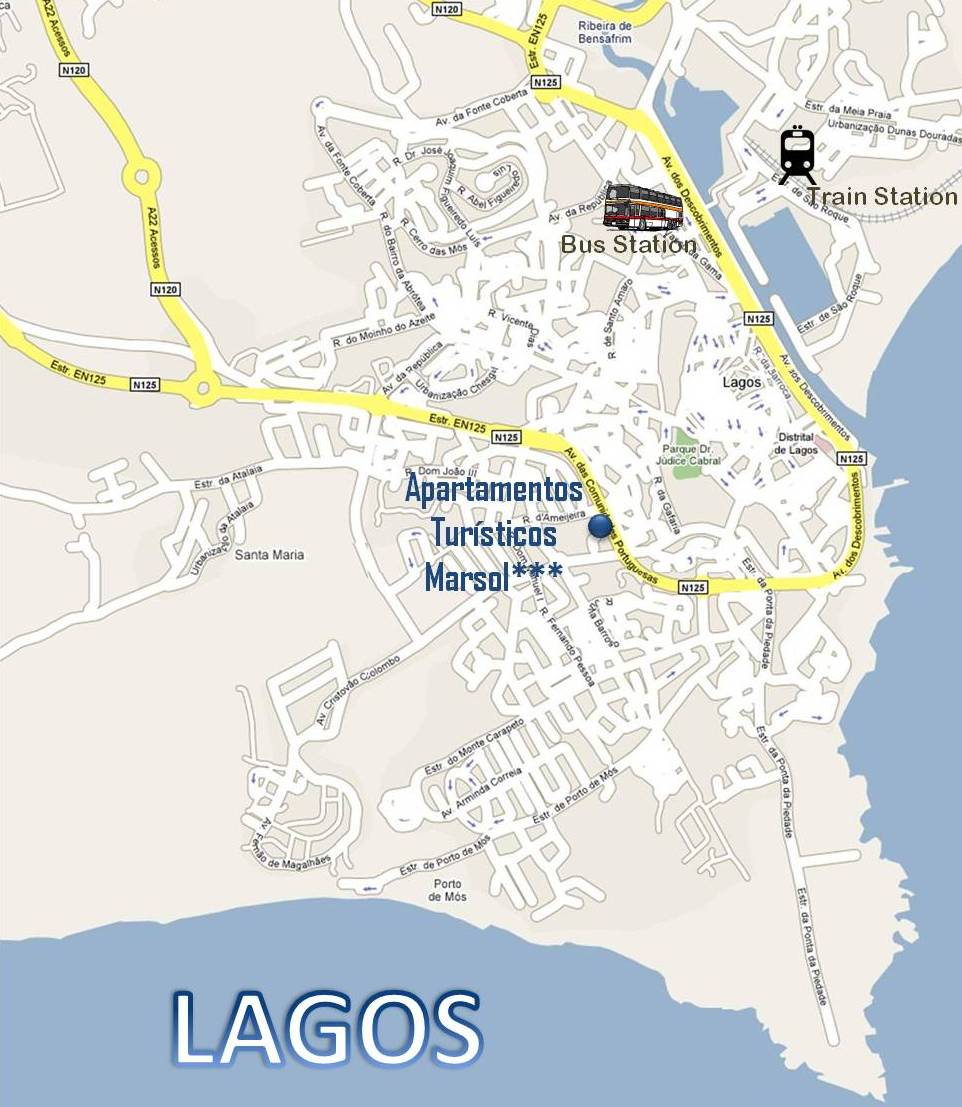 Mapa Lagos Apartamentos Turisticos Marsol***
